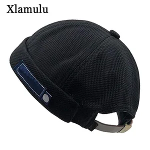 Шапка-бини в стиле ретро для мужчин и женщин, винтажная Осенняя Шапка-бини с коротким черепом без козырька, модная кепка