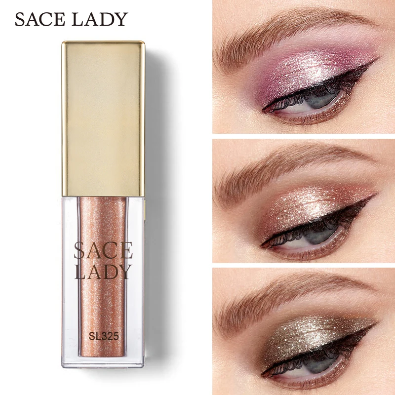SACE LADY 6 цветов/лот жидкие блестящие тени для век водонепроницаемые долговечные