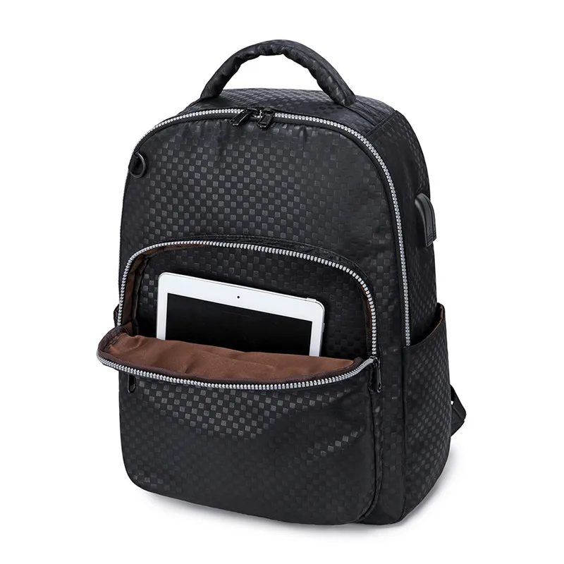 atinfor Brand Anti Theft Plaid Backpack Laptop College School Bag Travel Daypack with USB Charging Port | Багаж и сумки