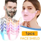 9 видов цветов прозрачный защитный лицевой щиток защита от пыли уход за кожей лица крышка Безопасность очки, способный преодолевать Броды для взрослых на открытом воздухе Применение предотвратить вытирания слюней младенцев всплеск маска для лица