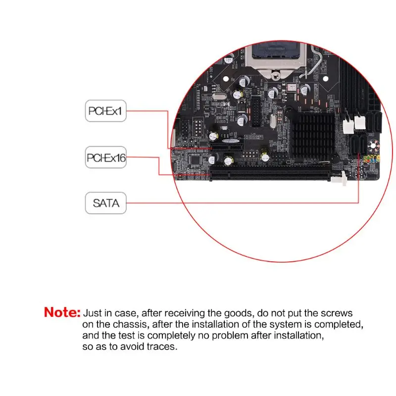 Материнская плата H61 PCI-E SATA USB2.0 2xDDR3 DIMM материнская Разъем LGA1155 16G для i3 i5 i7 |