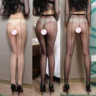 Колготки женские нейлоновые Прозрачные шелковые, 3 цвета, со швом сзади