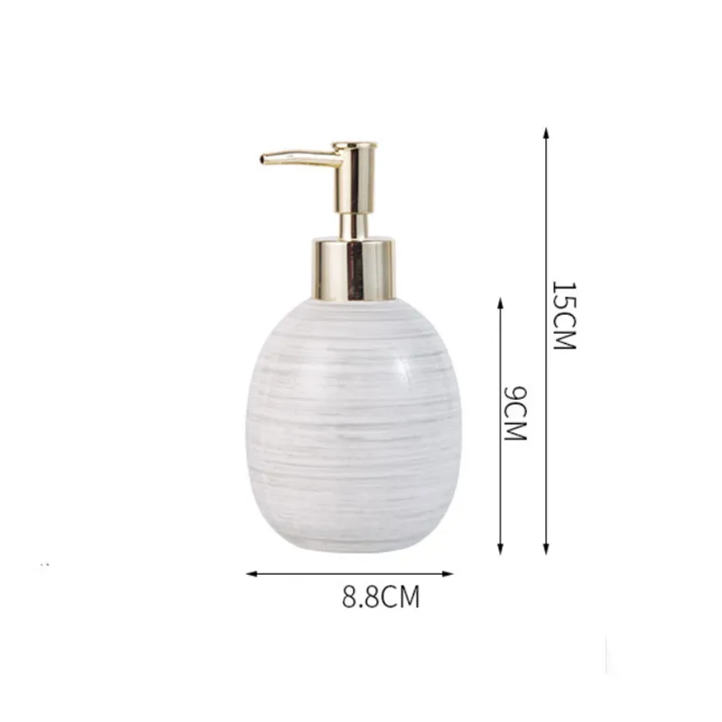 

Nordic Ceramic Minimalist Hand Sanitizer Bottle Hotel Portable Lotion Bottle Bathroom Shower Gel Container Liquid Soap Dispenser