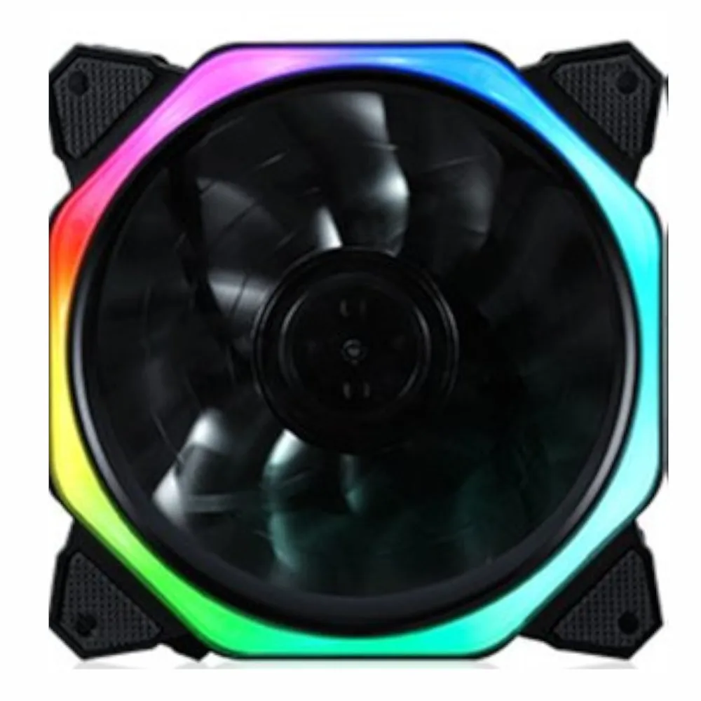 colorful RGB светильник кулер для процессора вентилятор охлаждения Ультра тихий Прочный Алюминиевый ПК бесшумный вентилятор охлаждения кулер для процессора радиатор для компьютера - Цвет лезвия: colorful