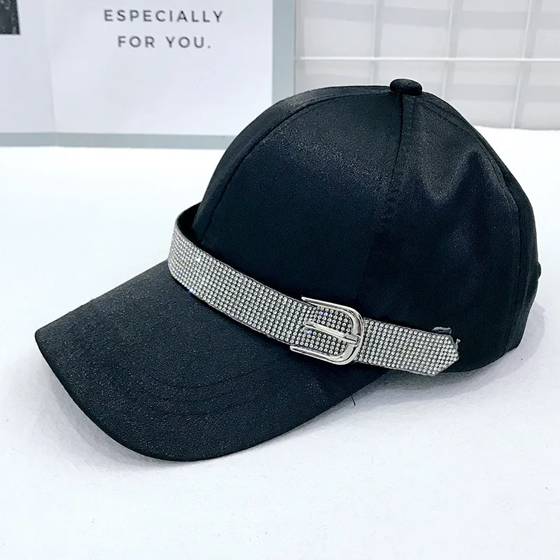 Women Fashion Baseball Cap Topee Dad Hat Baseball Friends Hip Hop Caps Beach Hat Summer Women Bright Diamond Cap