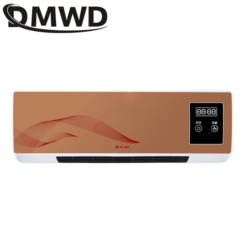 DMWD настенный Электрический обогреватель вентилятор с дистанционным управлением