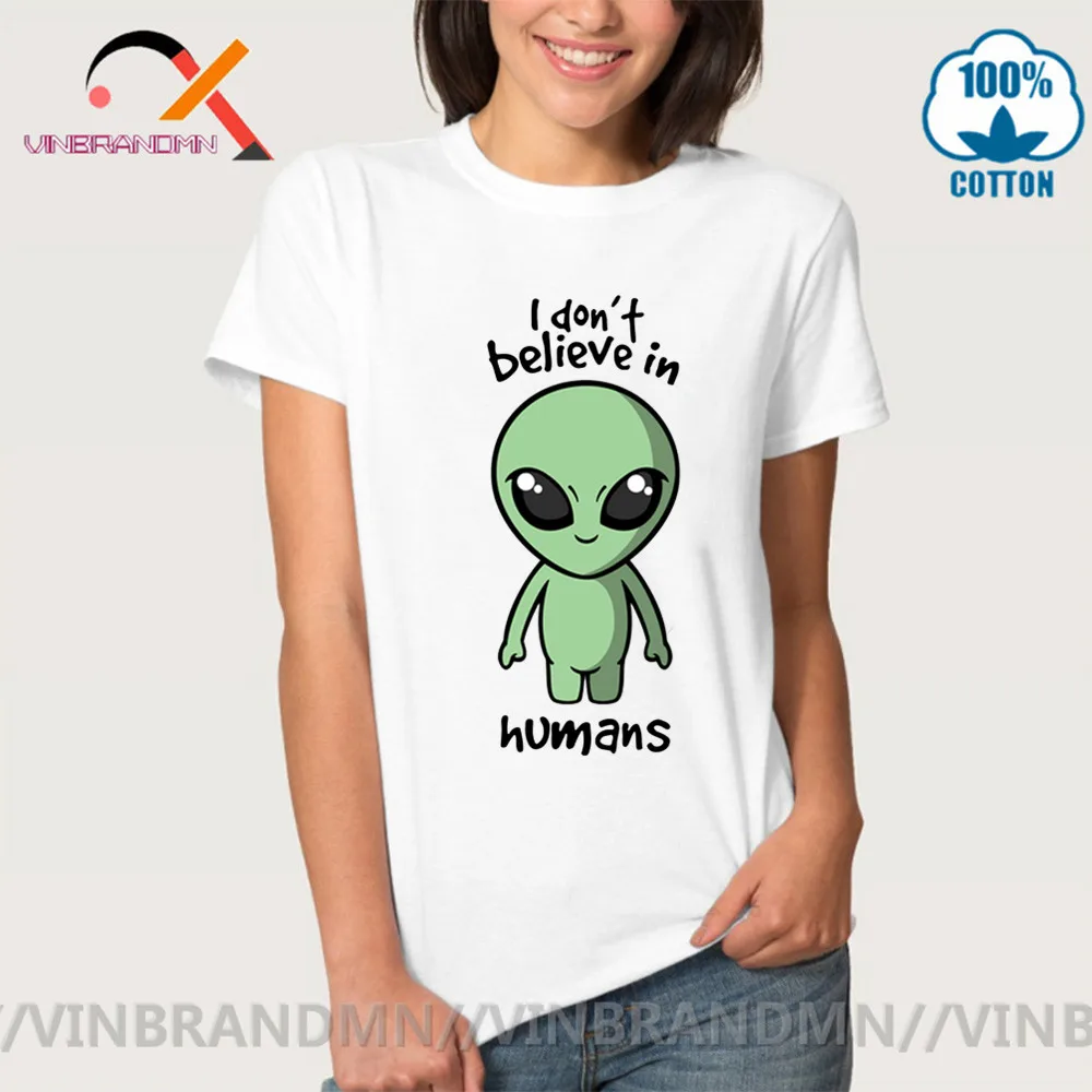 Футболка Aliens don't believe in Human Sci fi футболка с НЛО Science инопланетная Вселенная spaceX to the