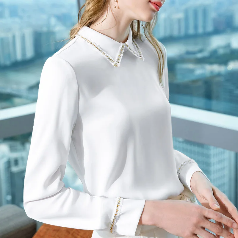 

Chiffon shirt women's new women's wear in early spring of 2021