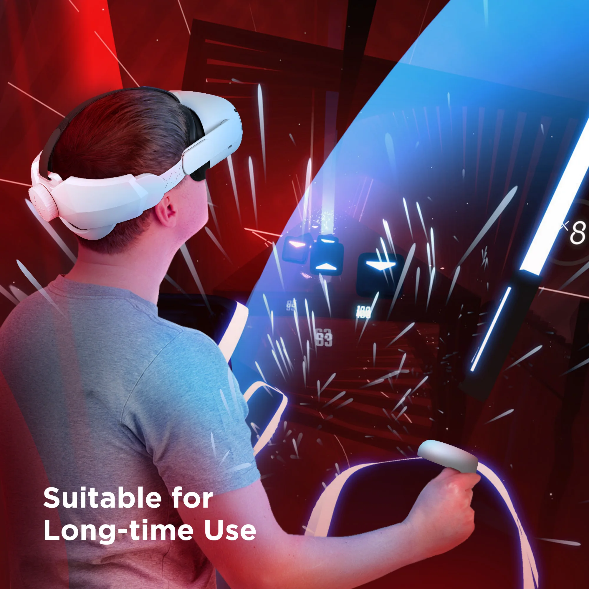 Регулируемый ремешок Гало для Oculus Quest 2 аксессуары VR увеличивают поддерживающую