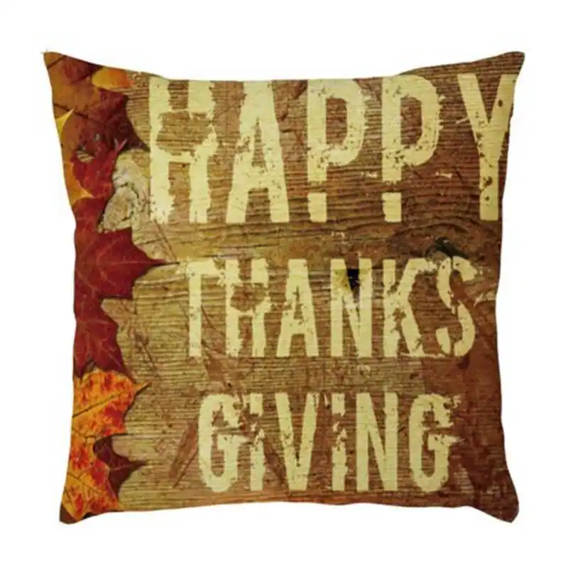 Sunflower Butterfly Pillow Case Thanksgiving Day Festival Covers Cotton Linen Home Sofa Waist Cushion Cover Room Decor | Дом и сад