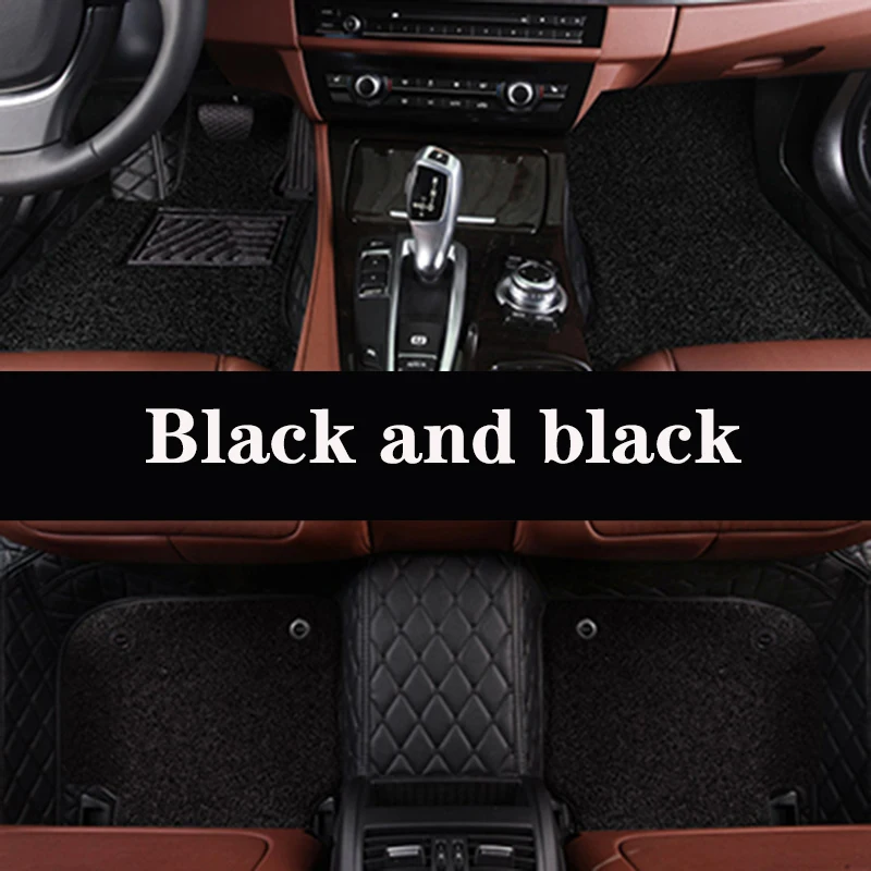 

Двухслойные автомобильные напольные коврики для RENAULT KADJAR Clio Grandtour Duster, Grand Scenic, Laguna, плоскость, автомобильные аксессуары