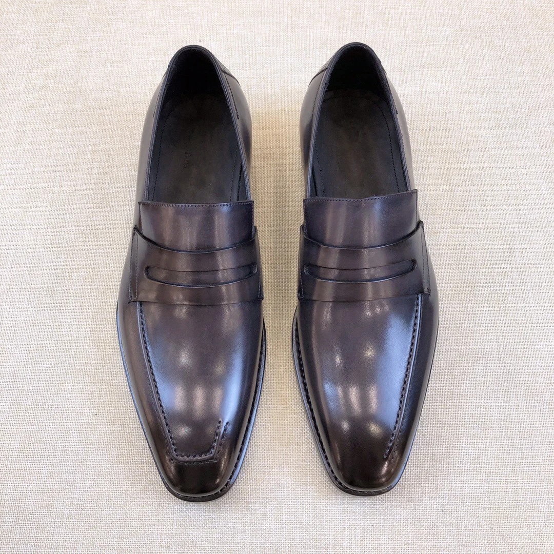 Туфли деловые ручной полировки вся обувь с использованием Goodyear универсальный