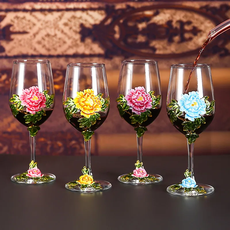 

Креативный эмалированный хрустальный бокал для вина без свинца домашний графин в европейском стиле бокал для вина свадебный подарок