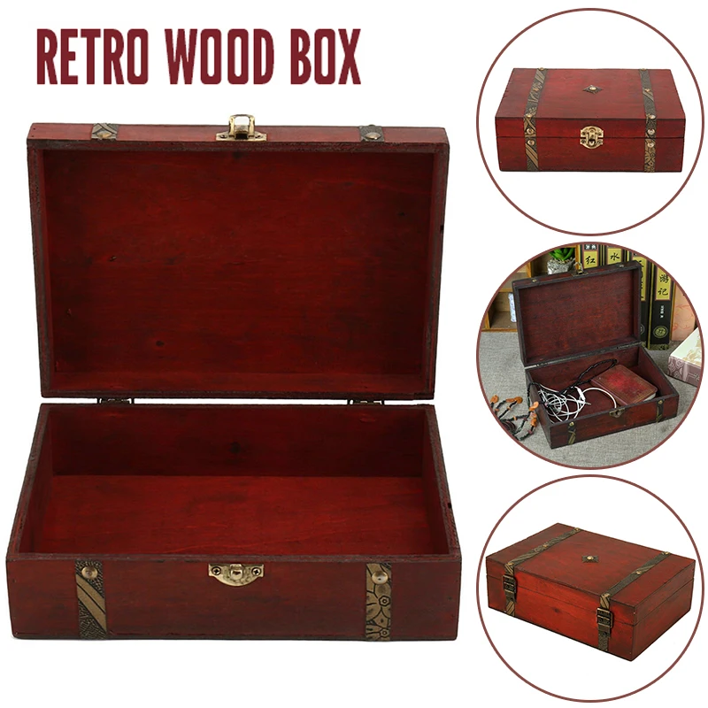 1 шт. Винтаж Treasure Box подарок коллекция карт для хранения Коробки макияж