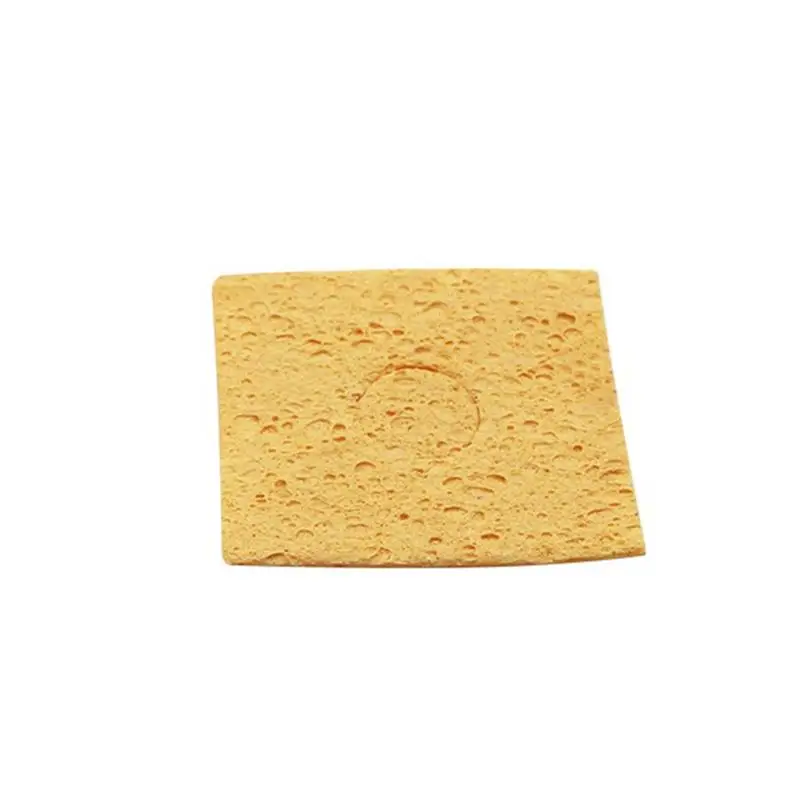 

5/10 PCS Soldering Iron Sponge High Temperature Resistance Yellow Solder Tip Cleaning Sponge Replacement Soldering Accessories