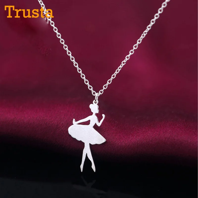 Trustdavis 925 пробы серебряные ювелирные изделия Сладкая девушка короткое ожерелье с подвеской для женщин Мода Серебро 925 ювелирные изделия DS300
