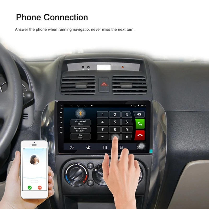 Android 9 0 2 + 32G Автомобильный DvD стерео для Suzuki SX4 2006-2015 дюймов Din HD IPS сенсорный GPS