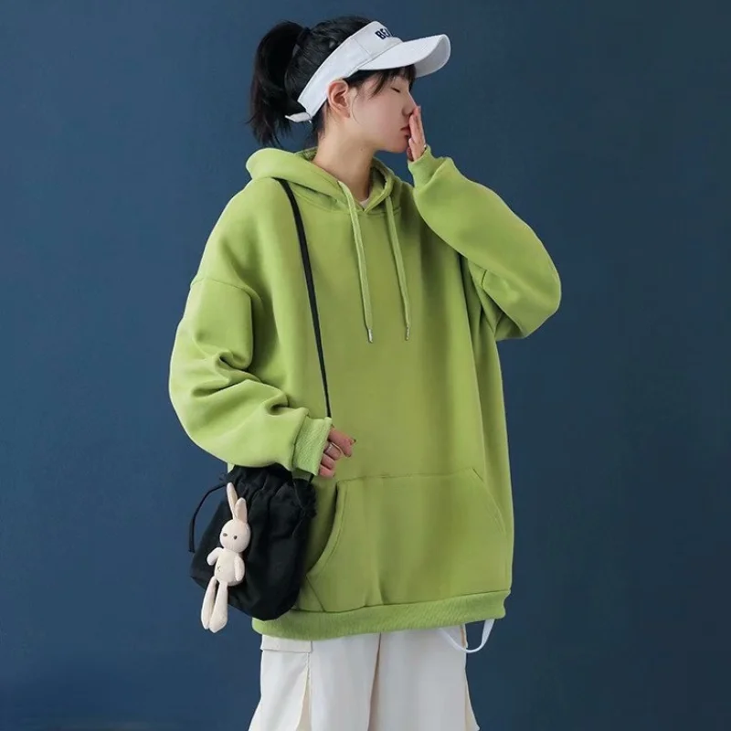 

High-quality 18-color Casual Loose Sweater Male Hong Kong Style Ins Student Wild Hooded Jacket Tide Brand Jacket