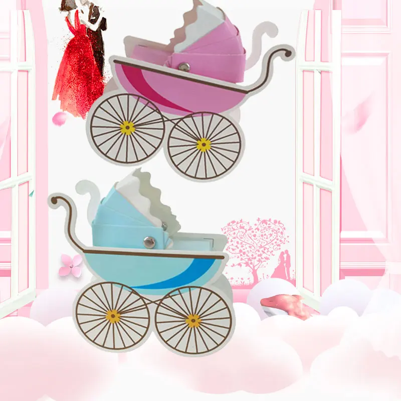 Конфеты Коробки сладкий сахар празднований дня рождения Детские коляски Коляска