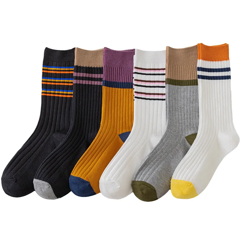 5 пар/лот = 10 шт. Носки для детей Товары осень-зима женские носки двух-бар без пятки
