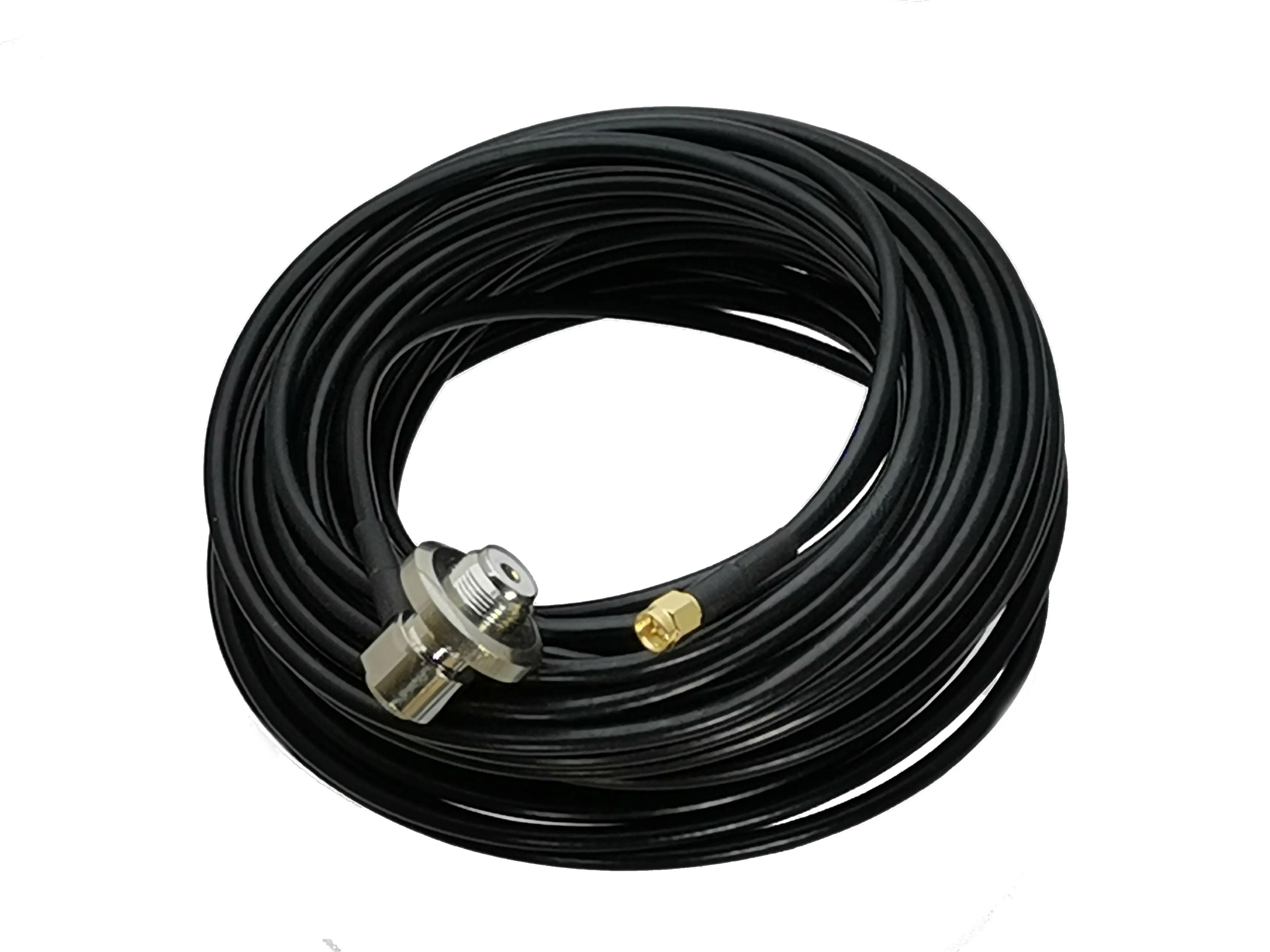 1 шт. RG58 SMA штекер для UHF SO239 женский разъем переборка правый угол RF коаксиальный