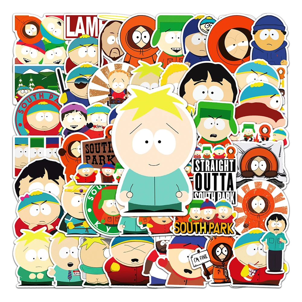 103050pcs animation southpark graffiti stickers car laptop skateboard phone bike luggage waterproof sticker decal kids toy free global shipping