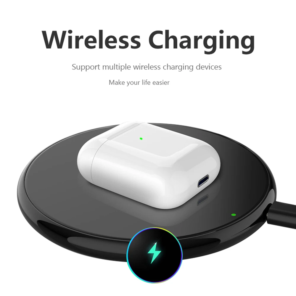 TWS Bluetooth 5 0 наушники настоящие беспроводные гарнитура с микрофоном Стерео Eirpods