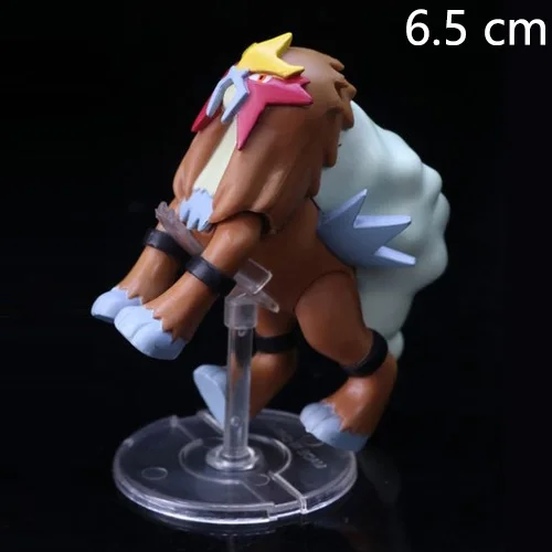 6.5cm Большой размер X Y Hydreigon Entei Genesect Raichu pika аниме экшн& toyp Покемон Фигурки Коллекция Модель игрушки подвижная база - Цвет: 6.5cm
