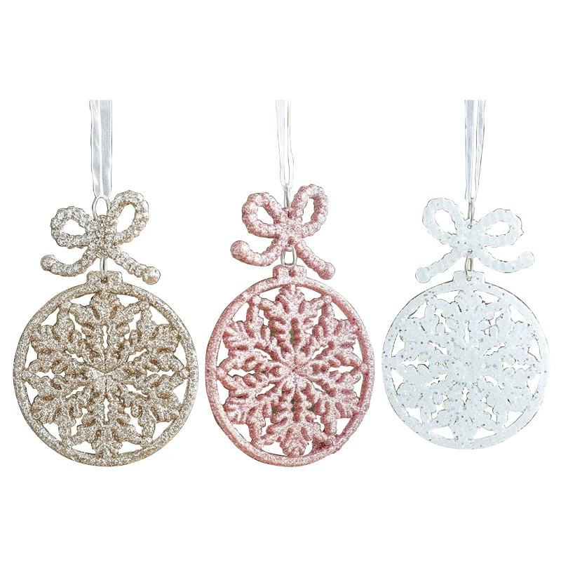 

Hanging Snow Flakes Christmas Snowflakes Christmas Tree Ornament DIY for Party