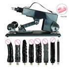 Секс-машина FREDORCH, автоматическая машина с черным фаллоимитатором, секс-игрушка для мастурбации для женщин, накачивающий пистолет, Мощный вибратор