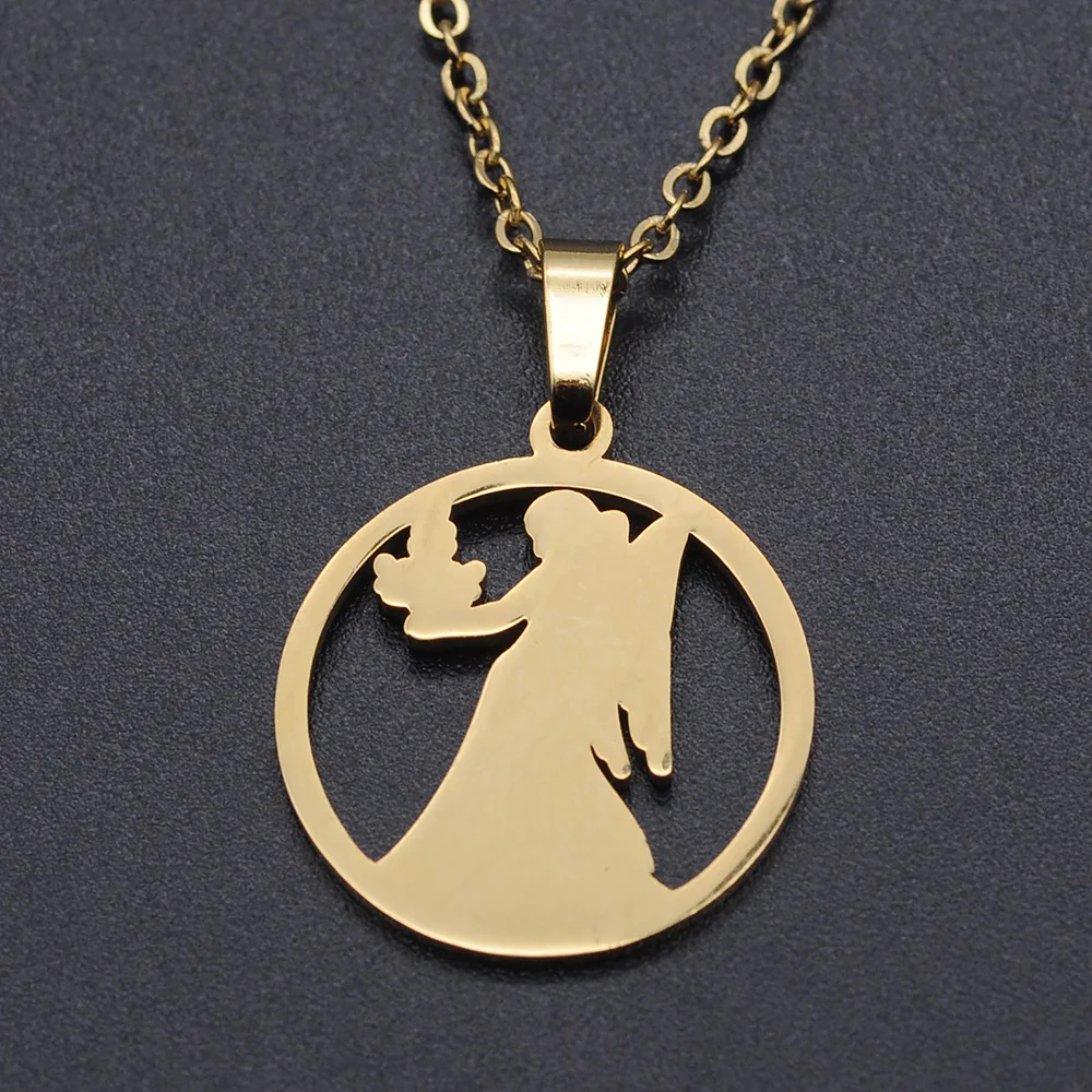100% нержавеющая сталь Золотая Звезда Знаки зодиака Очаровательное ожерелье для
