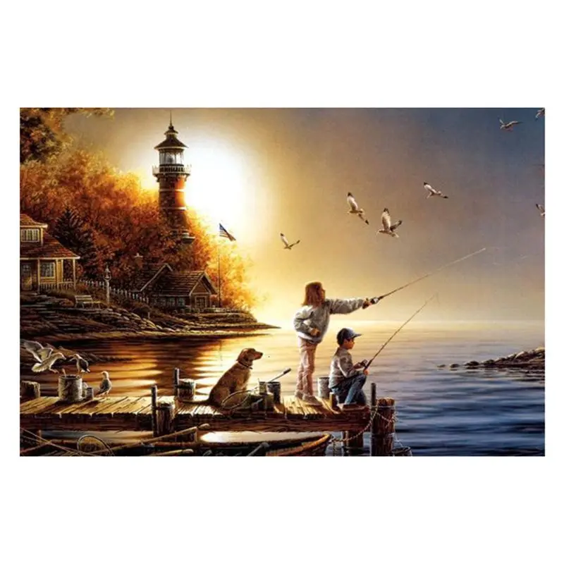 

1000Piece Landscape Jigsaw Puzzles Adult Kids Decompression Game Educational Toy A2UB