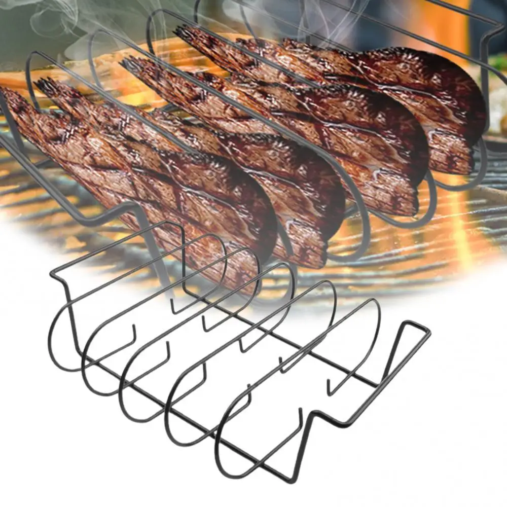 

60% Hot Sale Non-stick Square Steak Rack Meat Grill Stand Roasting Rib Holder Barbecue Tool Kitchen Tools