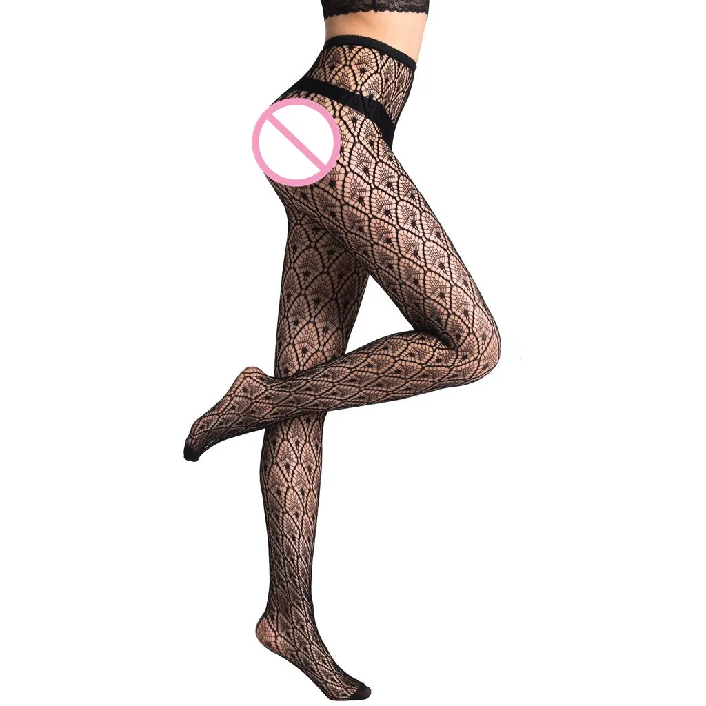 Сексуальное ажурное для женщин кружевные колготки набор чулок модные открытые