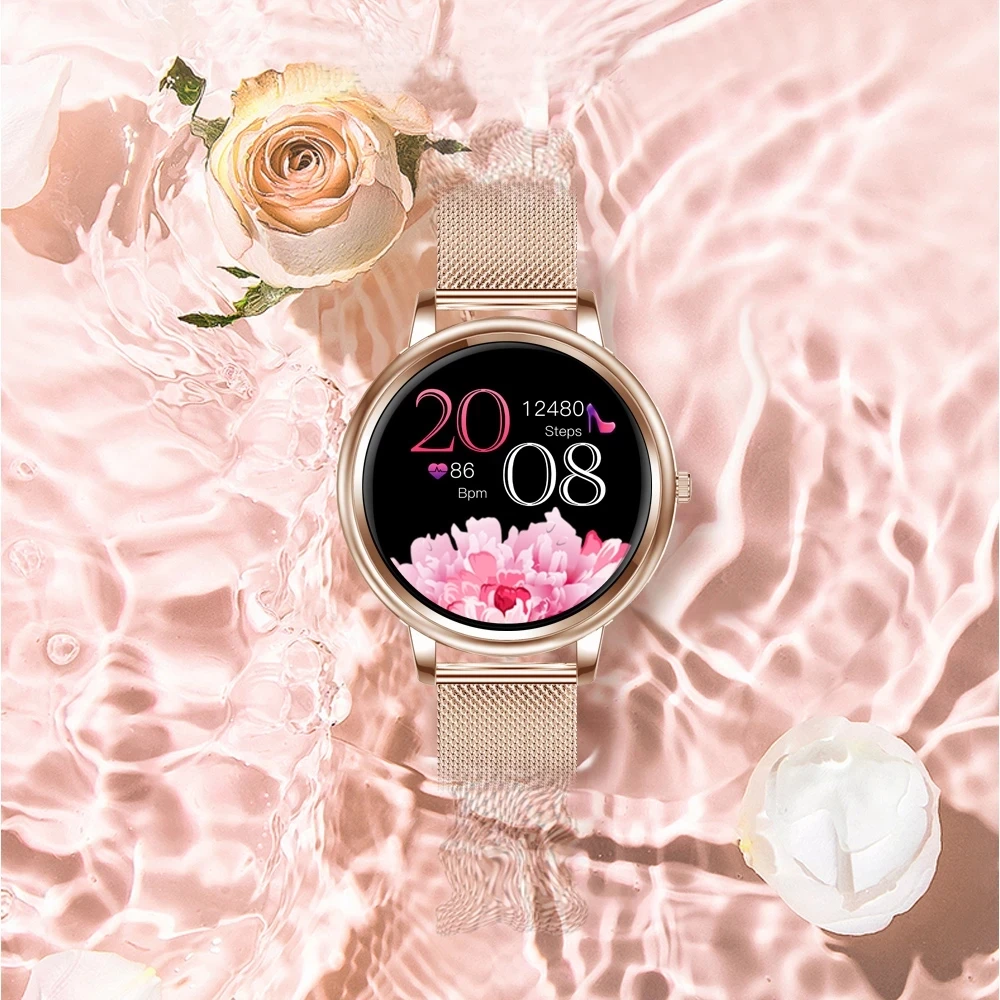 

MK20 Smart Watch 2020 Full Touch Screen Women Smartwatch for Girls Compatible With Android and IOS