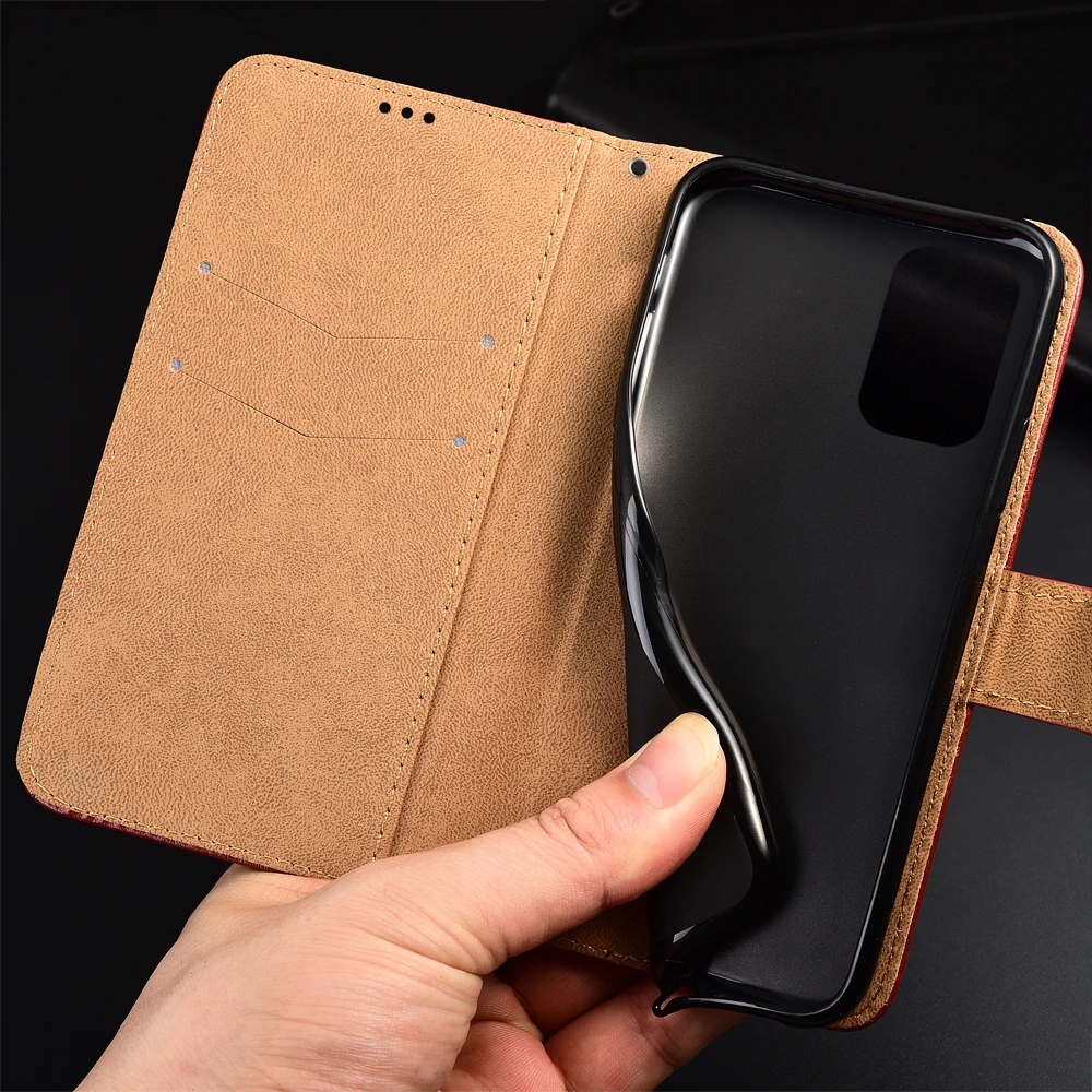 Кожаный чехол для Xiaomi Redmi Note 10T 9T 8T 10 9 8 2021 Pro 10S 9S Max чехол-книжка с бумажником 9A 9AT 9C NFC