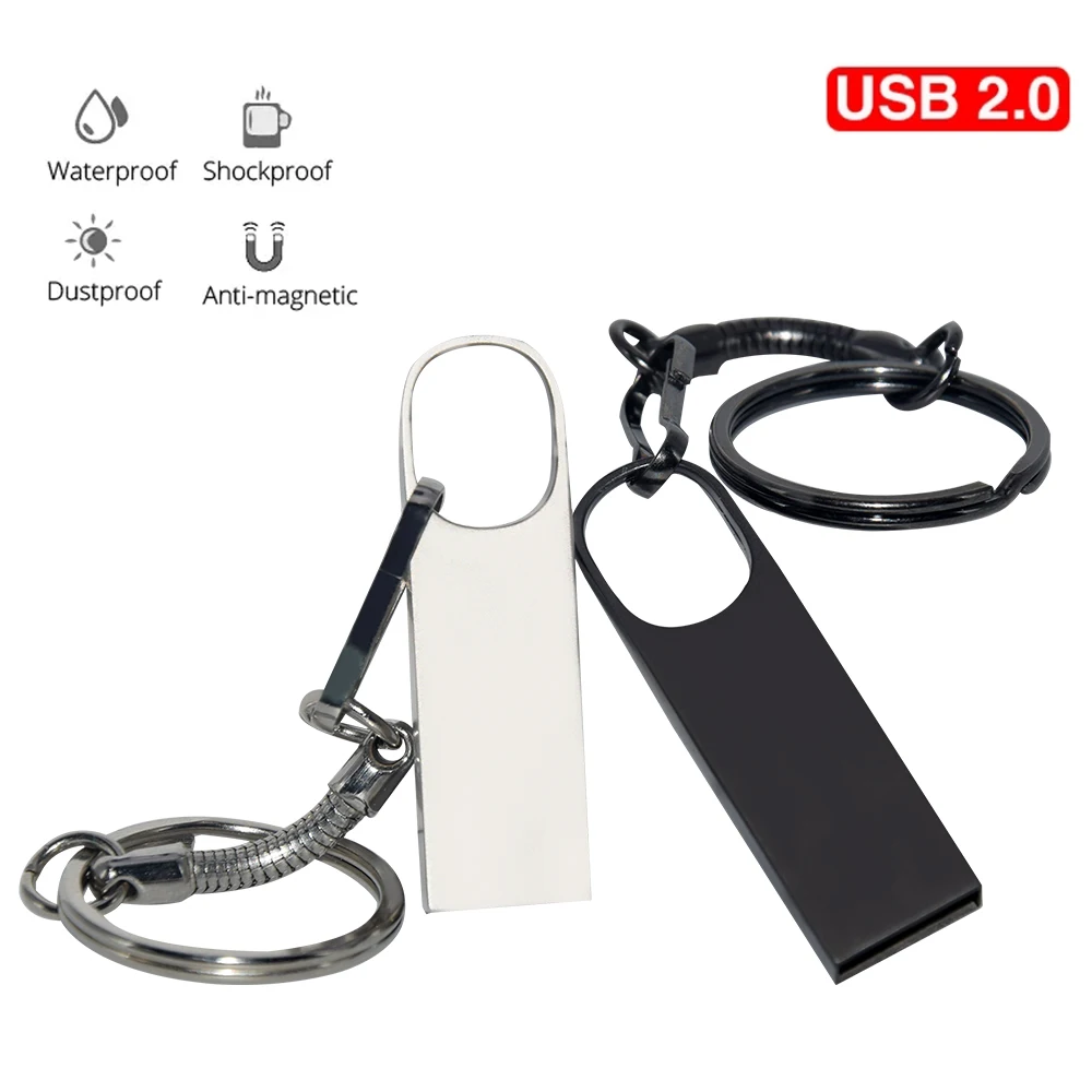 

USB Flash Drive High Speed Metal USB flash Pen Drive 4GB 8GB 16GB Pendrive 32GB 64GB USB 2.0 Memory Disk USB Stick Custom logo