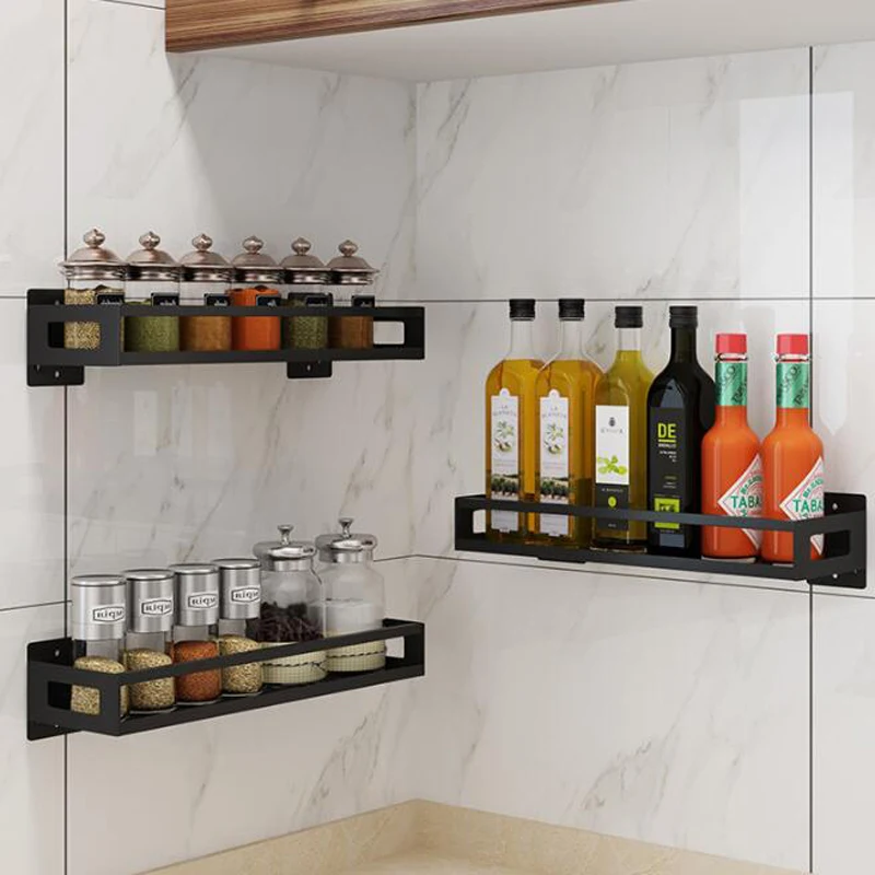 Кухонная настенная переносная вешалка полка из нержавеющей стали для специй