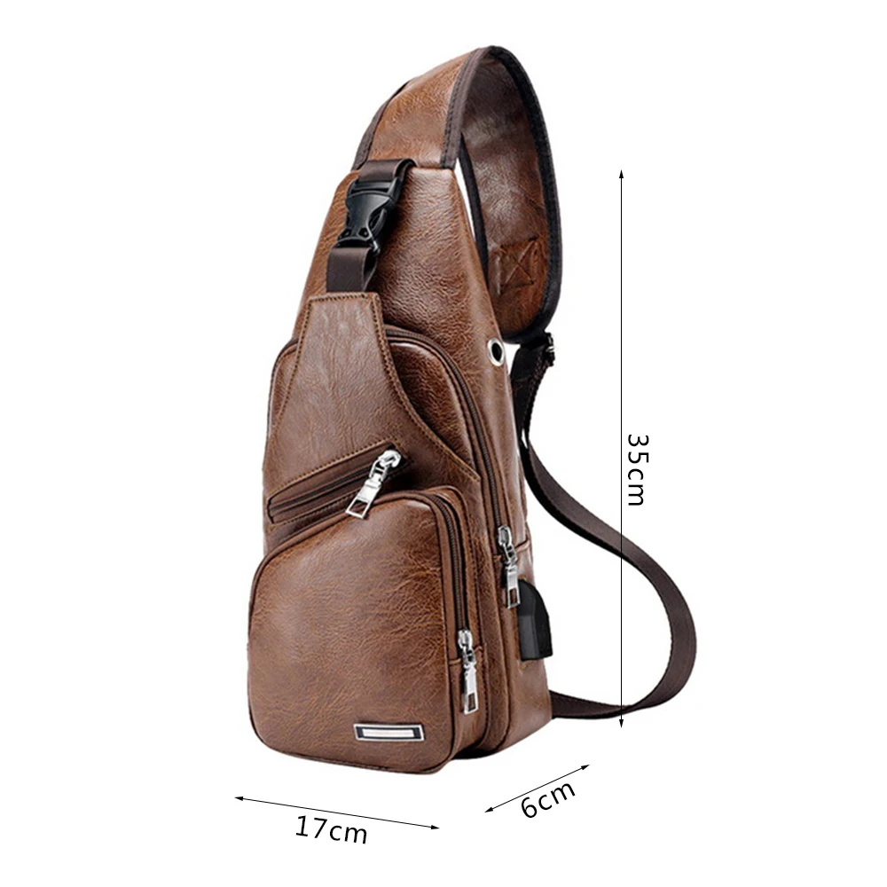 Мужские сумки через плечо USB нагрудная сумка дизайнерская сумка-мессенджер