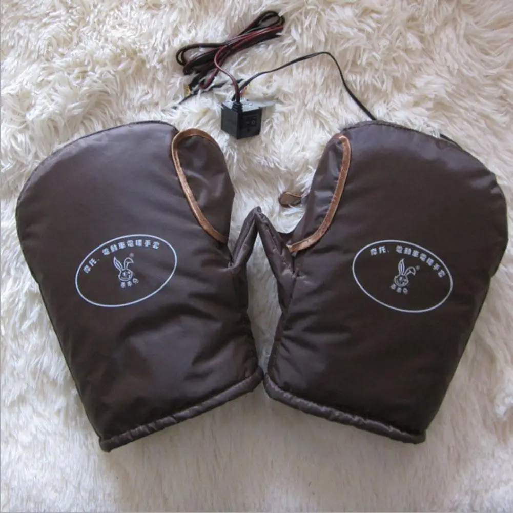 Мотоциклетные рукавицы на руль с подогревом перчатки быстрый нагрев варежки для