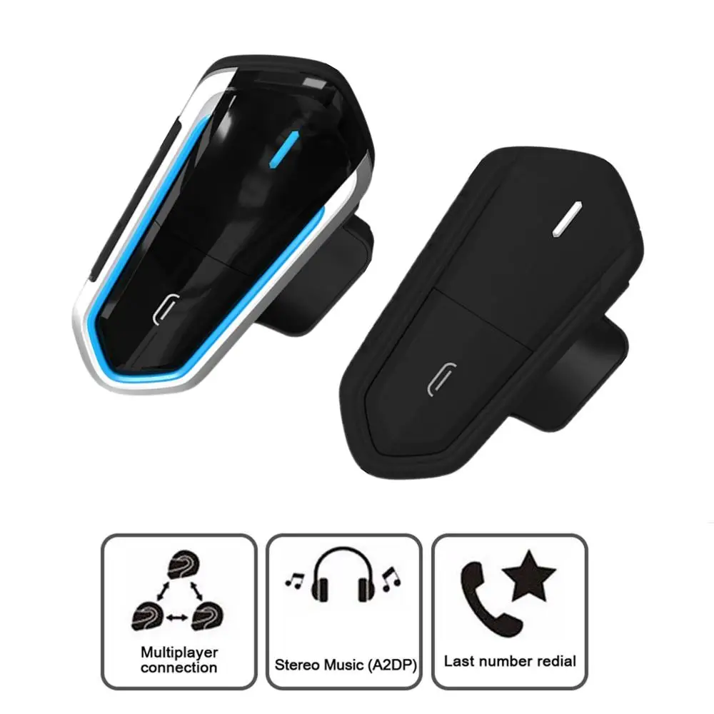 

2022 QTB35 waterproof Motorcycle Motorbike Helmet Intercom CSR Bluetooth 4.1 Headset Interphone FM MP3 New hot boutique