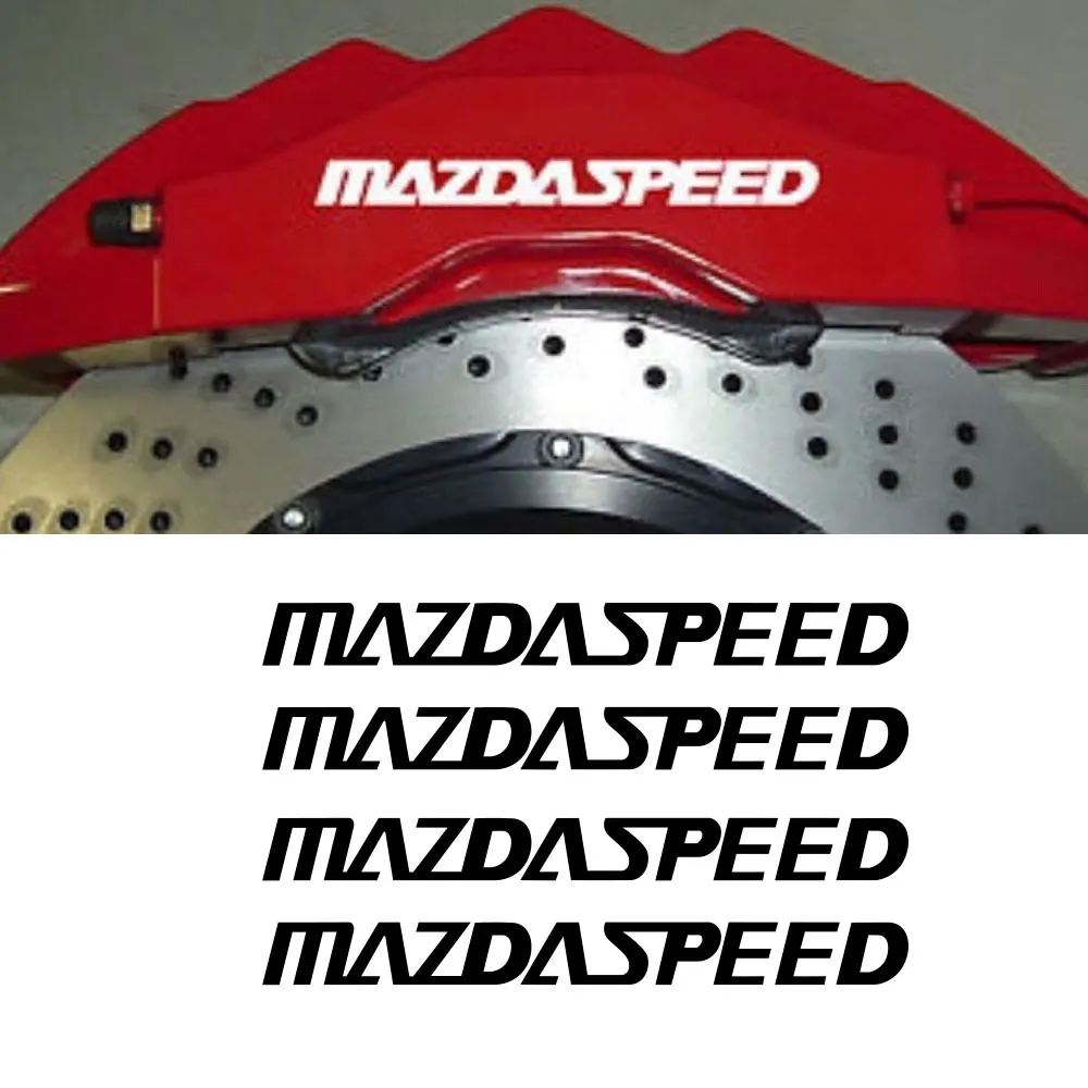 

4pcs for Mazda MazdaSpeed Brake Caliper High Temp Vinyl Decal Stickers #k212