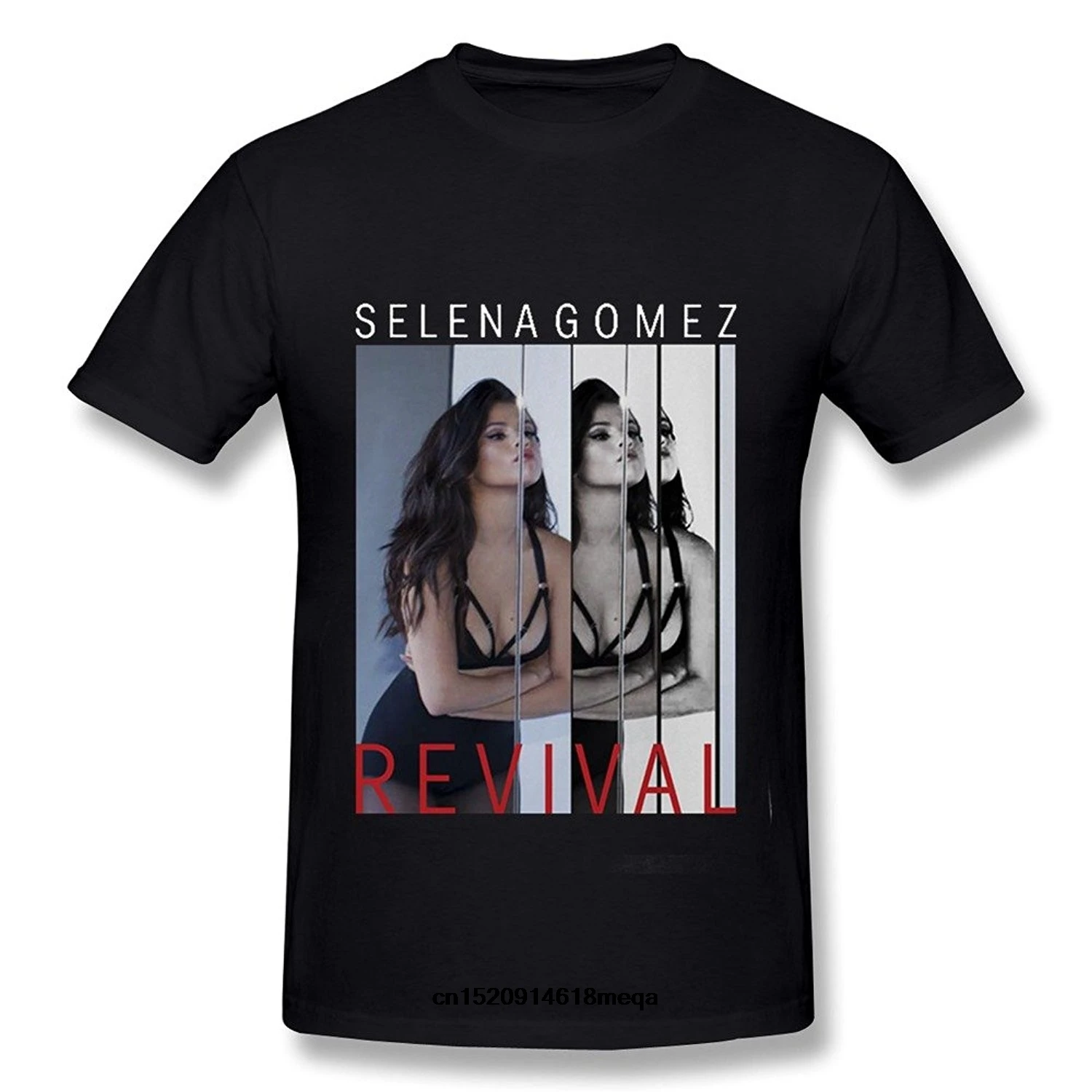 Забавные футболки для мужчин хлопковая Футболка Sixtion Selena Gomez The Revival Tour Live Concert