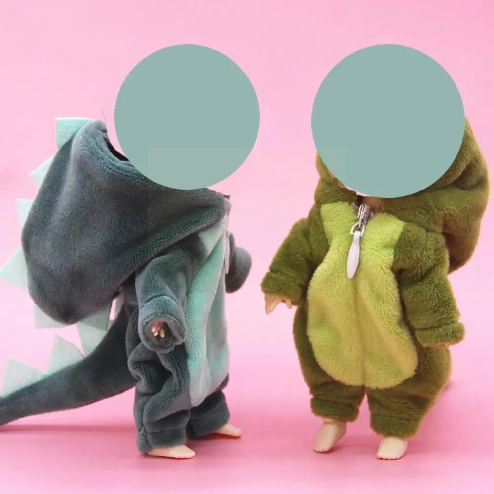 

Fashion Dinosaur Clothes Animal Plush Clothes Coat Set For Ob11 Pajamas Accessories B2i3