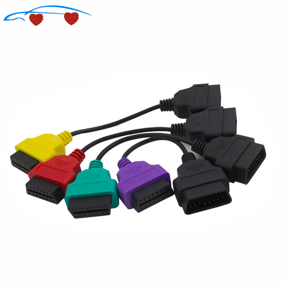 4 шт./лот fiatecuscan OBD2 коннектор Диагностический кабель для F Fiat ECU Scan MultiECUScan ia t 500 Punto Lan