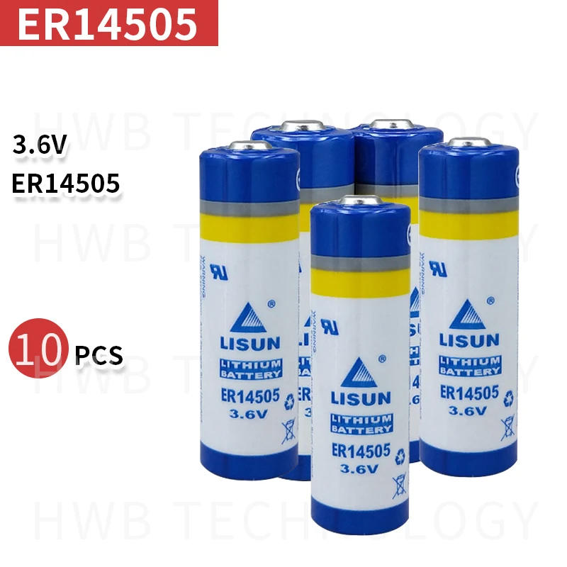 10 шт./лот, новинка,, 3,6 В, сменная батарея ER14505 LS14500, литиевая батарея AA, 3,6 В, 2400 мАч, литиевая батарея