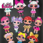 LOL сюрприз кукла ткань наклейки милый патч наклейки декоративная вышивка детское украшение патч отверстие