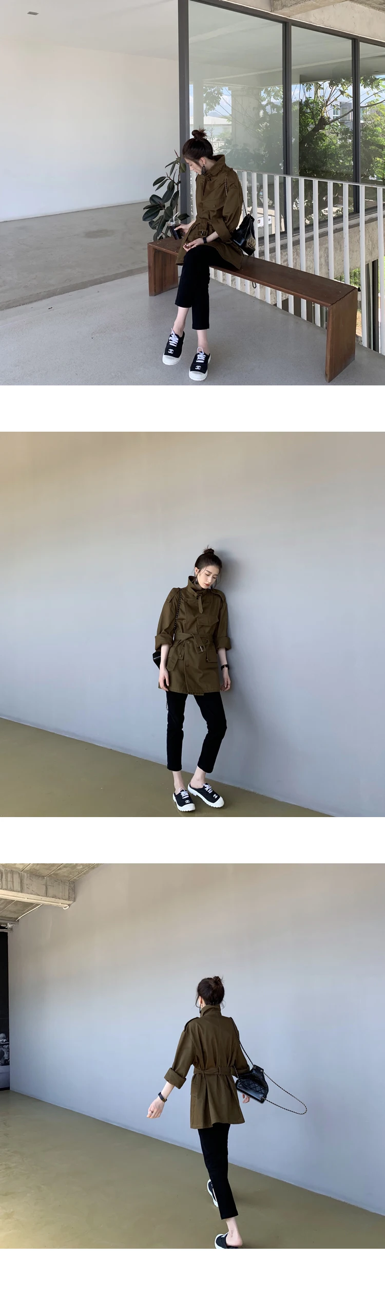 Casual High Waist Pencil Cotton Pants Women Solid Ankle-length Pants OL Elegant Female Summer Trousers