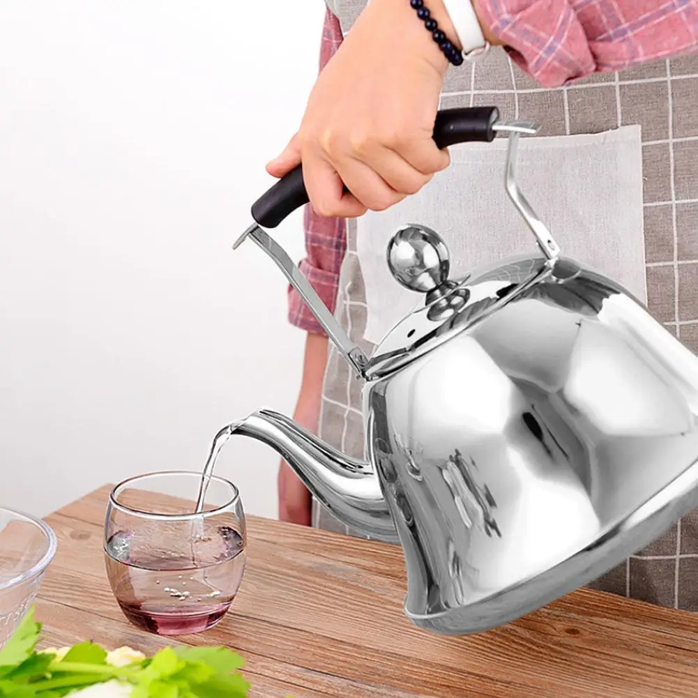 Чайник из нержавеющей стали со свистком индукционная плита медный чайник