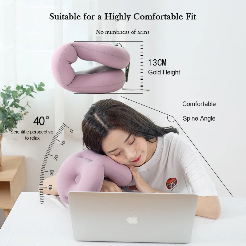

Multipurpose Removable Washable Massage Neck Pillow for Office Airplane Car Folding Travel pillow Foam U-Shape sleeping pillows